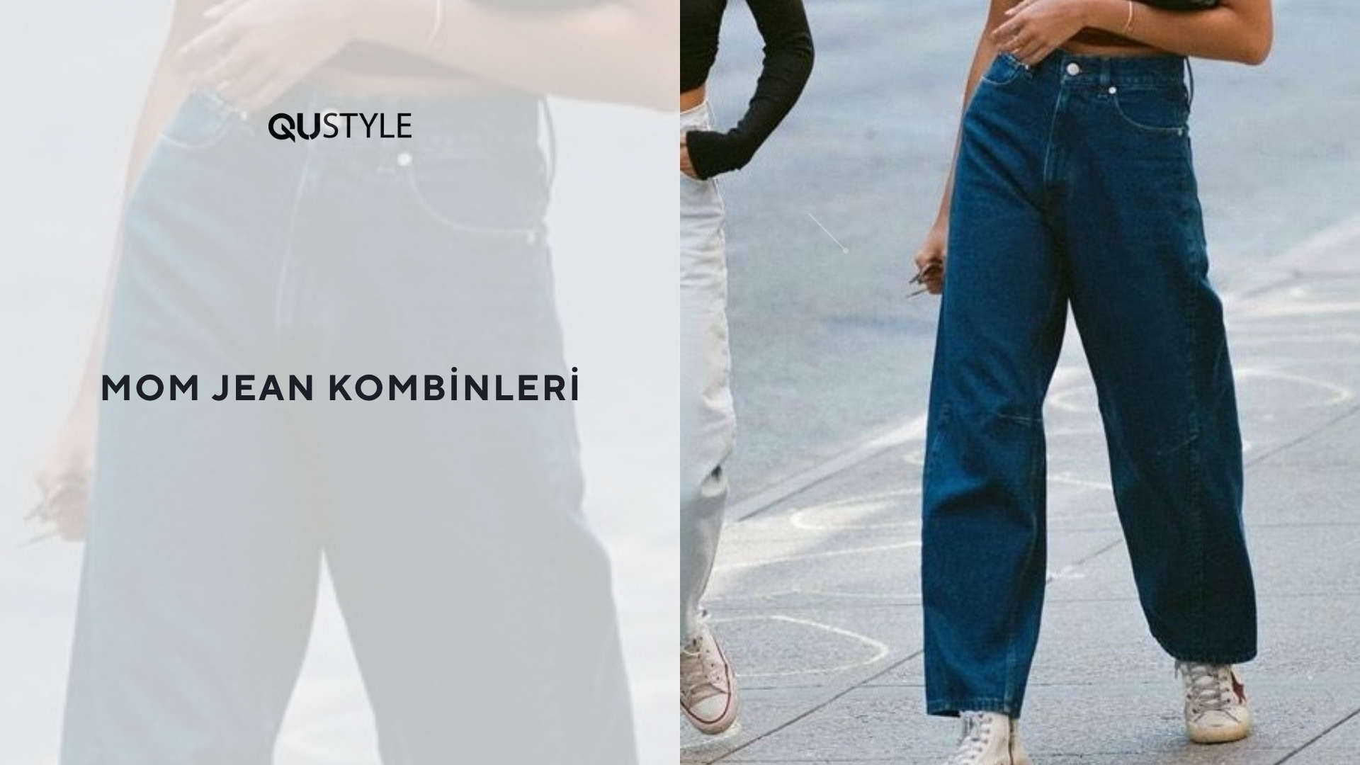 Kadın Mom Jean Kombinleri