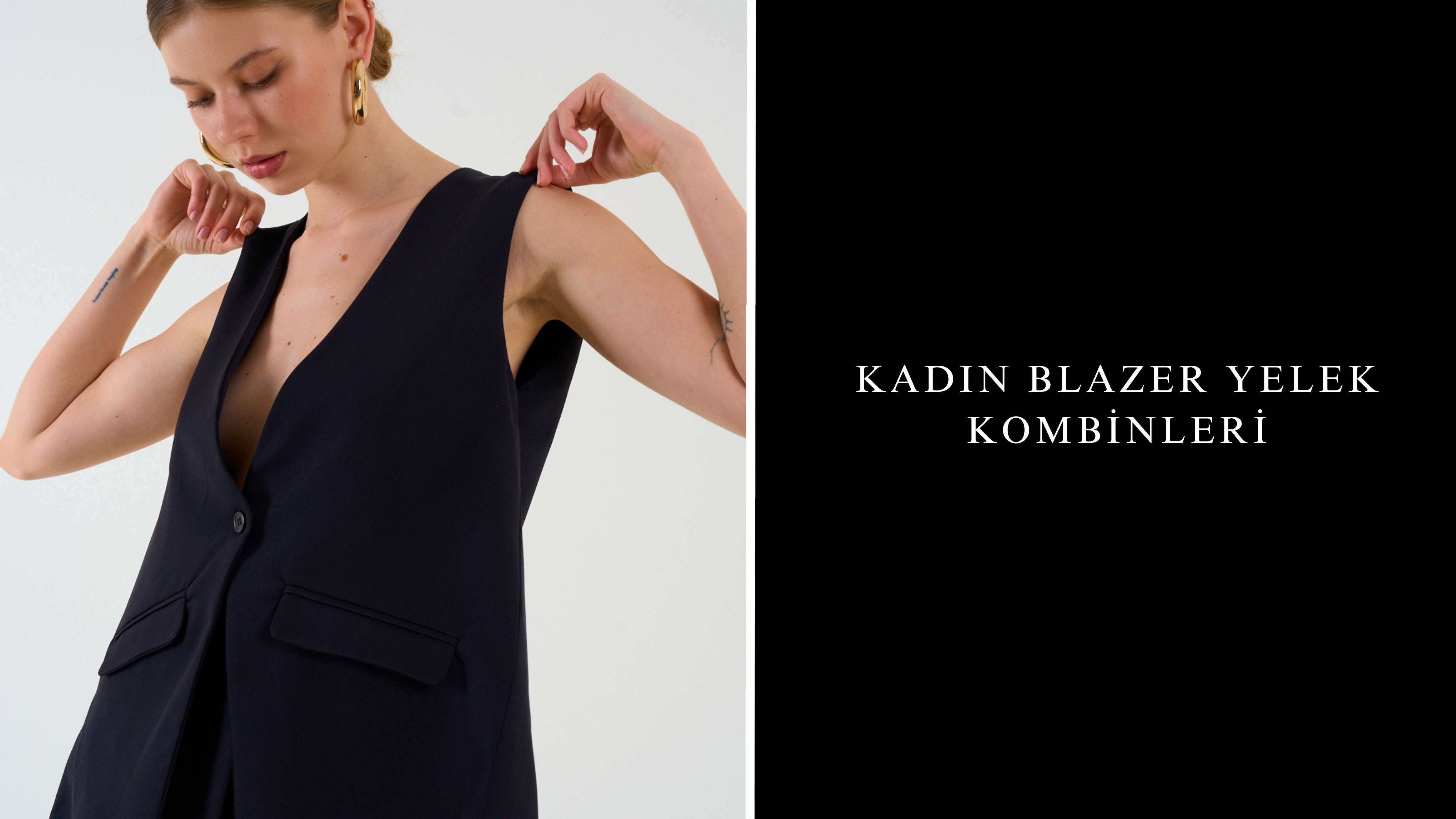Kadın Blazer Yelek Kombinleri