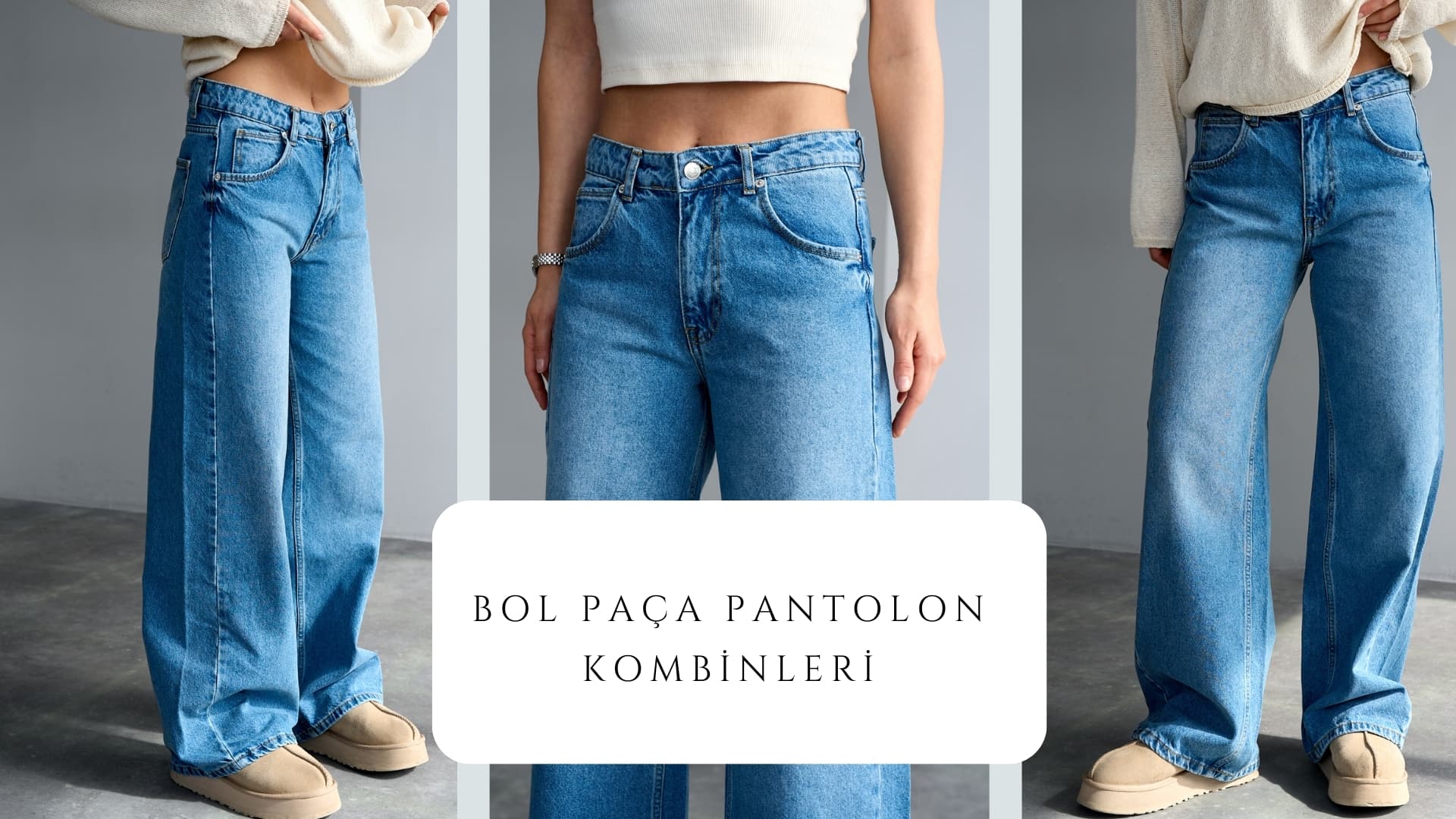 Bol Paça Pantolon Kombinleri