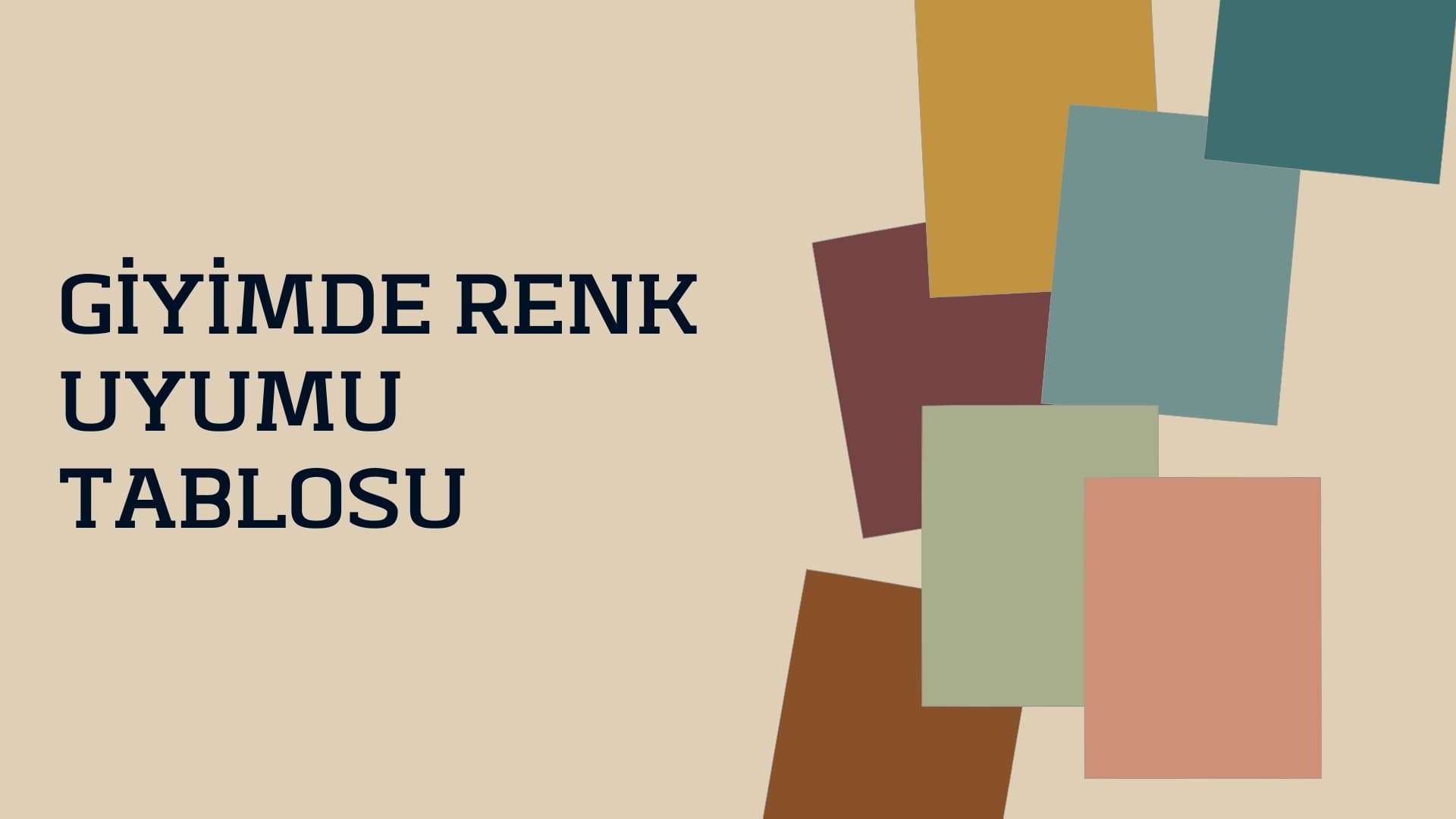 Giyimde Renk Uyumu Tablosu