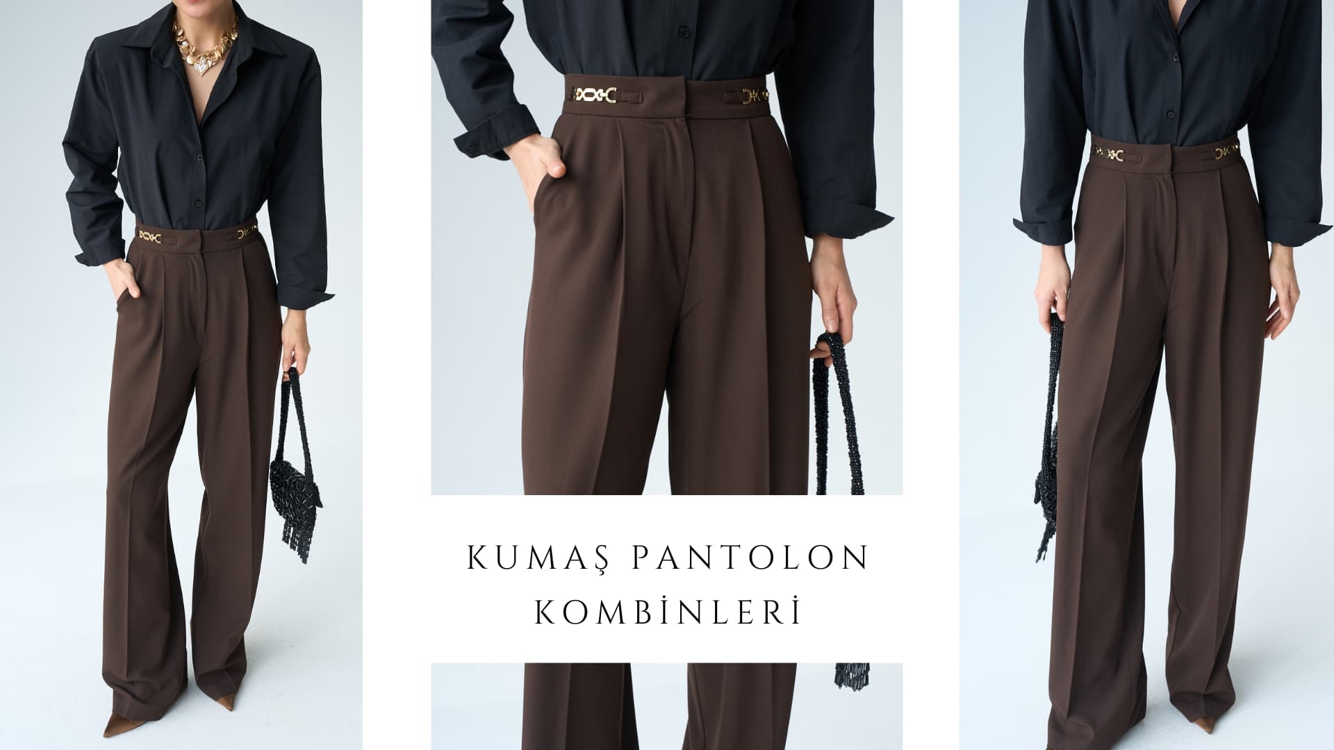 Kumaş Pantolon Kombinleri