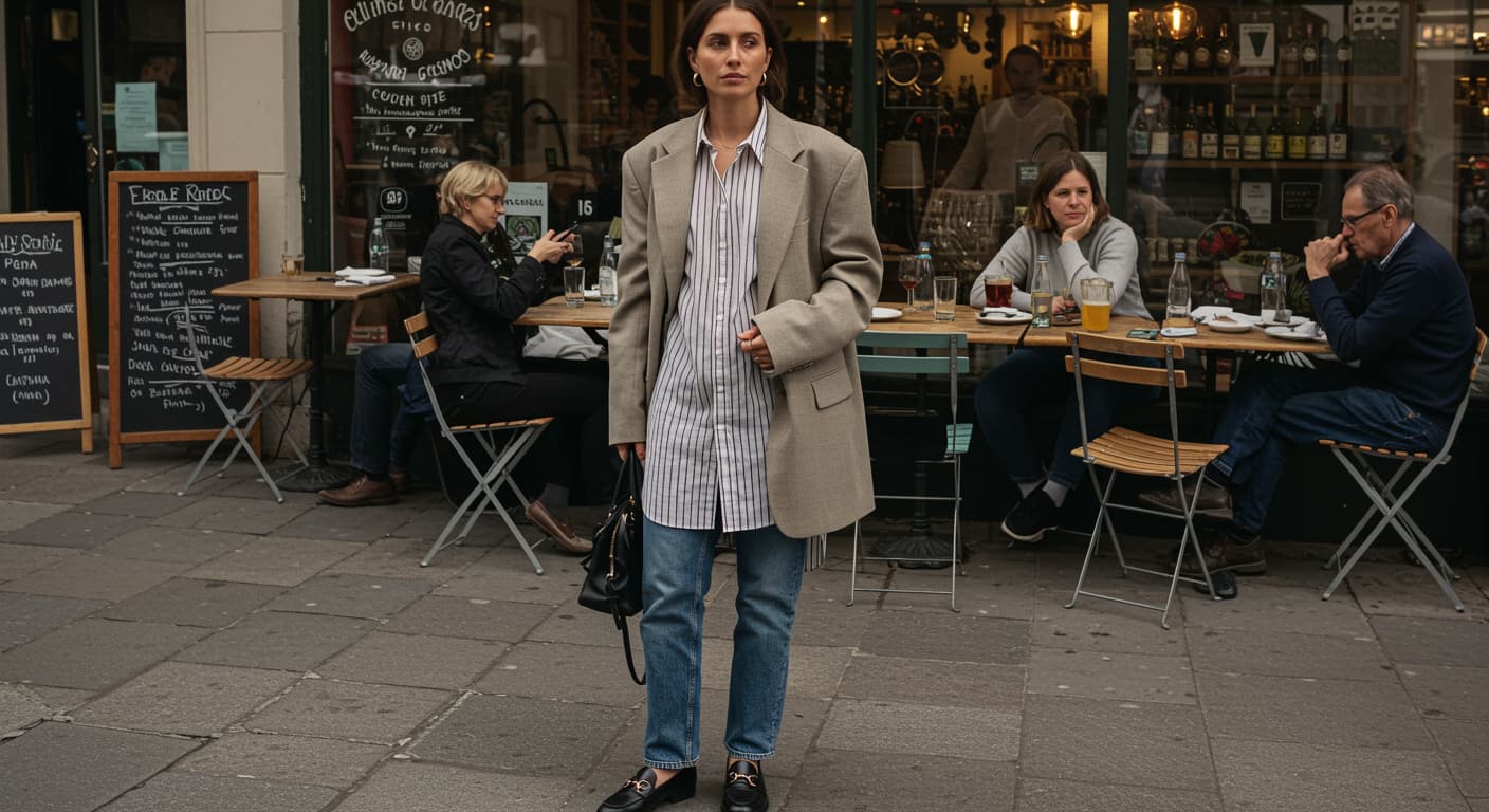 Uzun Gömlek ve Blazer Ceket Kombinleri