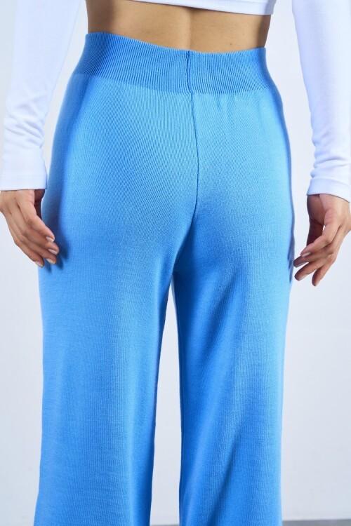 Açık Mavi (Buz) Triko Pantolon