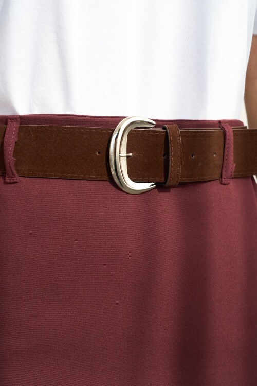 Bordo Kemerli Mini ETEK